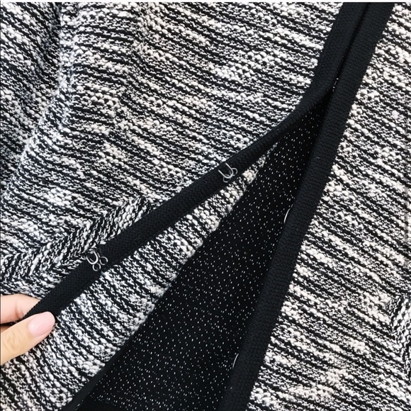 BRAND NEW!! J.Crew Black & White Boucle Cardigan Jacket - Picture 4 of 4